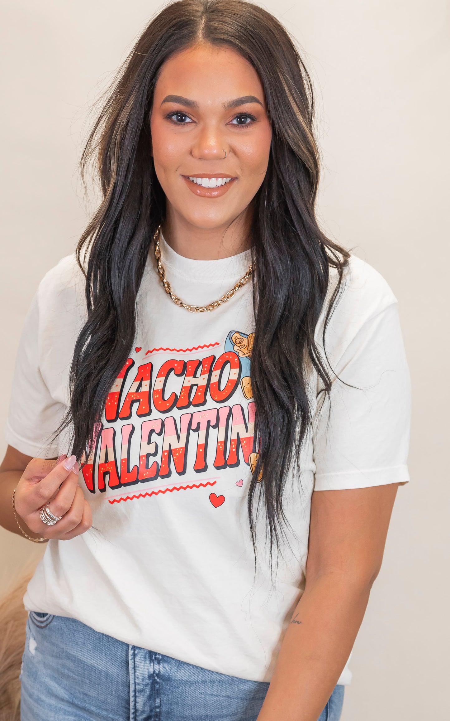 Nacho Valentine Garment Dyed Graphic T-shirt