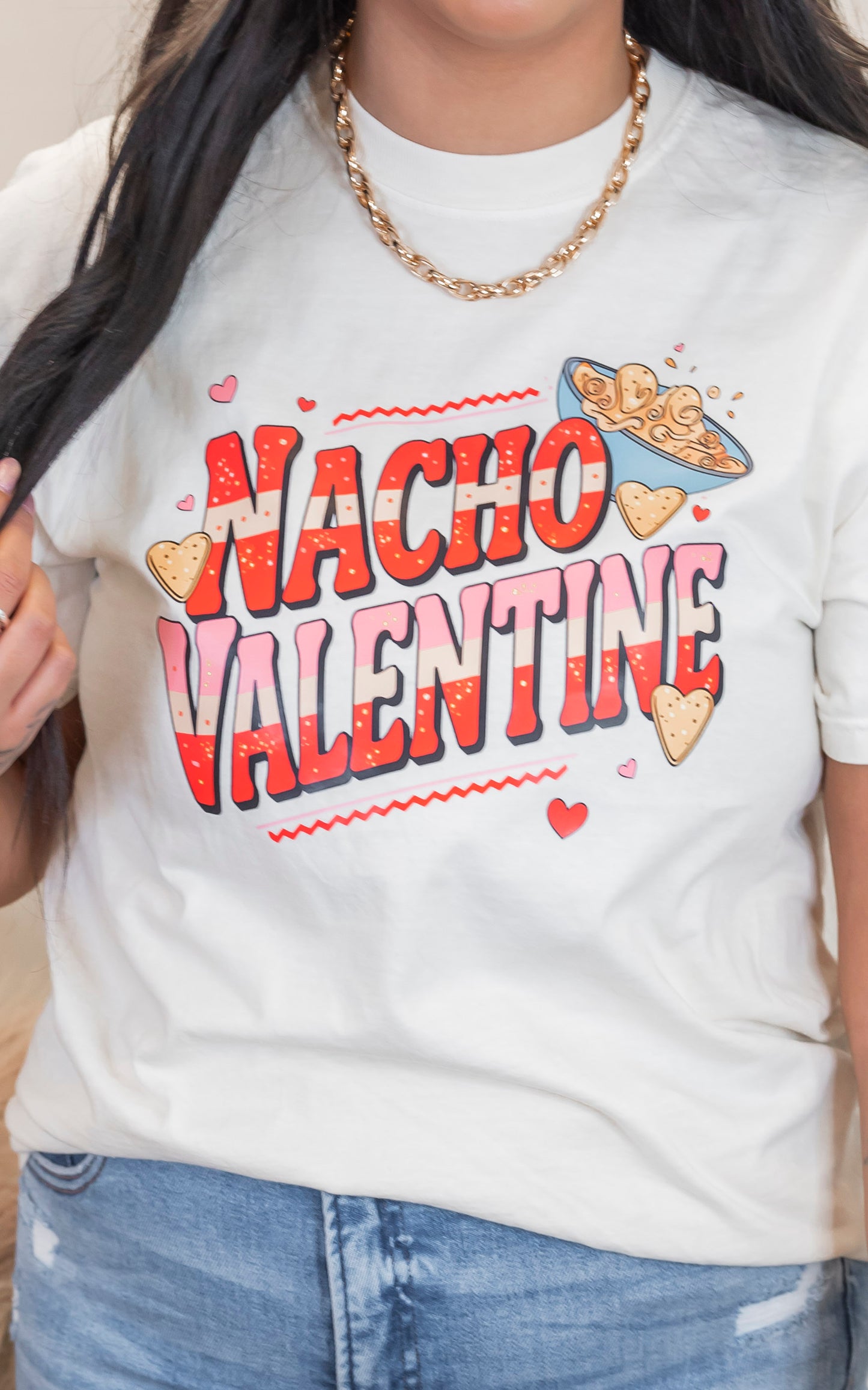 Nacho Valentine Garment Dyed Graphic T-shirt