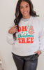 OH Christmas Tree Graphic Crewneck Sweatshirt