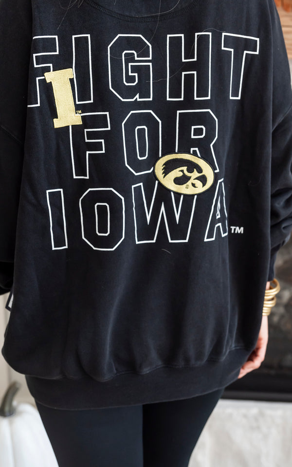 Fight for Iowa Oversized Sweatshirt