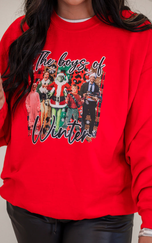 Boys of Winter Graphic Crewneck Sweatshirt