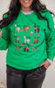 Santa's Reindeer Graphic Crewneck Sweatshirt