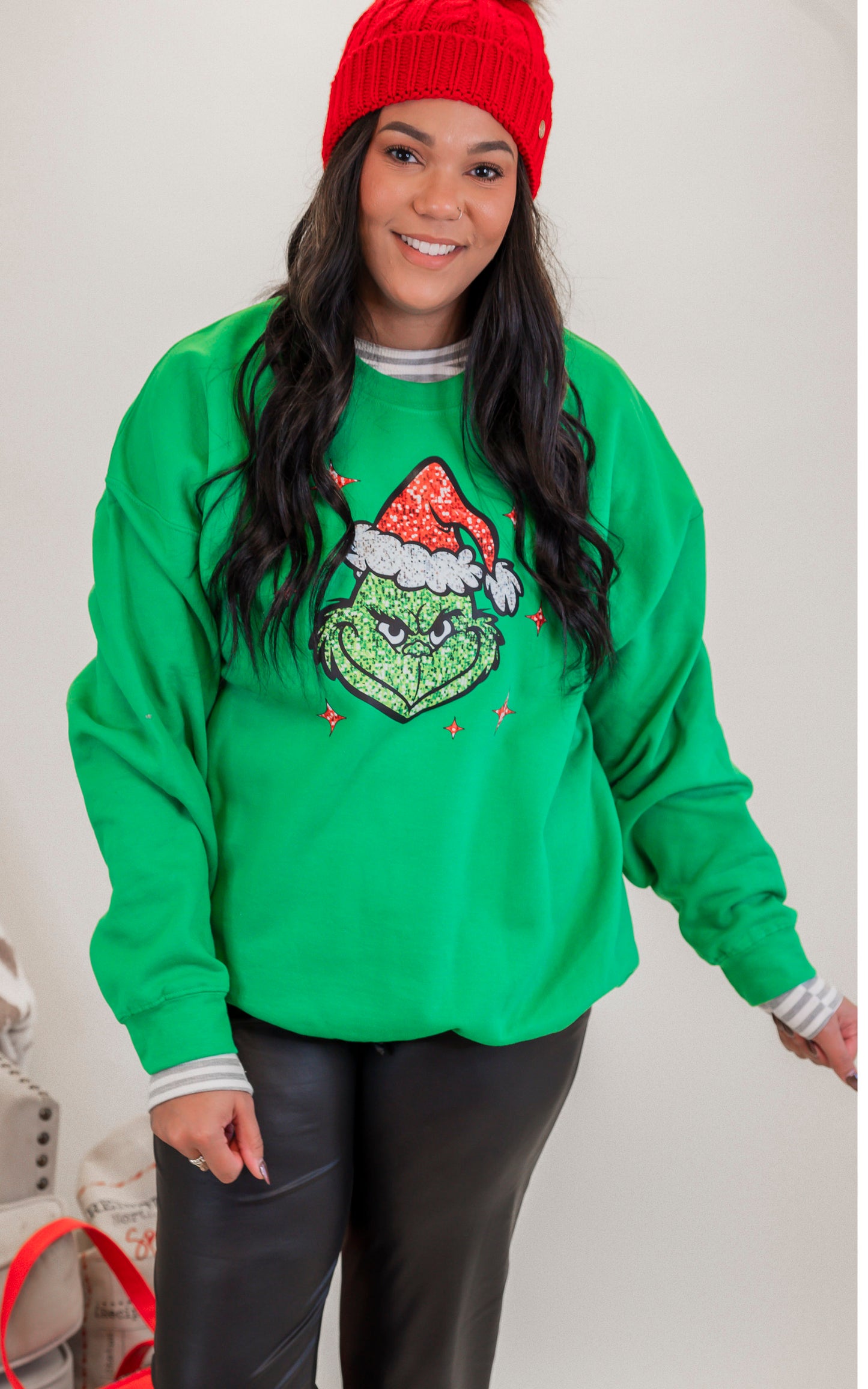 Holiday Sparkle Graphic Crewneck Sweatshirt