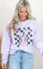 Check Your Bubblegum Bunny Garment Dyed Sweatshirt | Comfort Wash