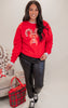 Sparkle Candy Cane Graphic Crewneck Sweatshirt