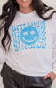 Let It Snow Garment Dyed Long Sleeve Graphic Top