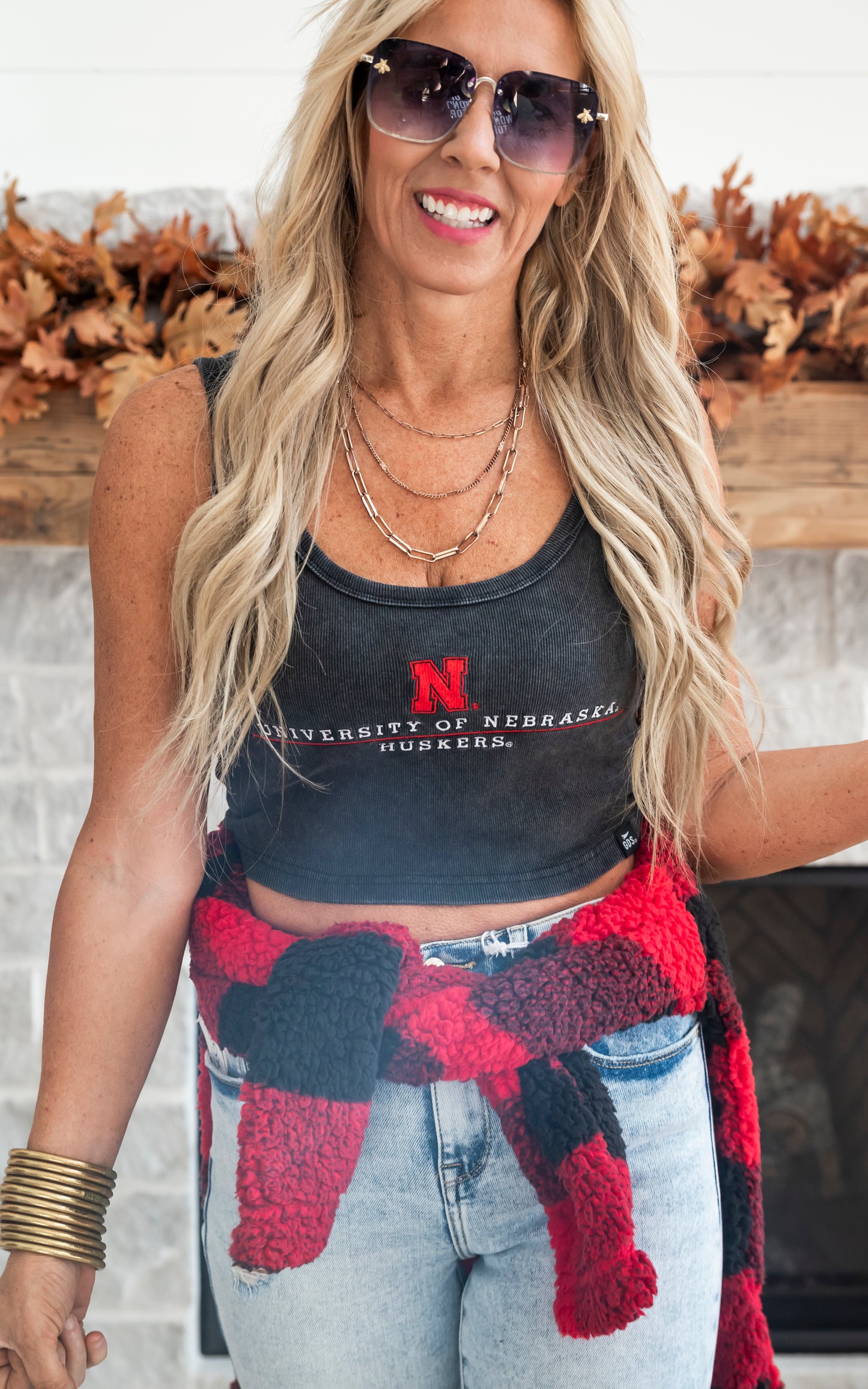 Nebraska Cornhuskers Cropped Tank Top