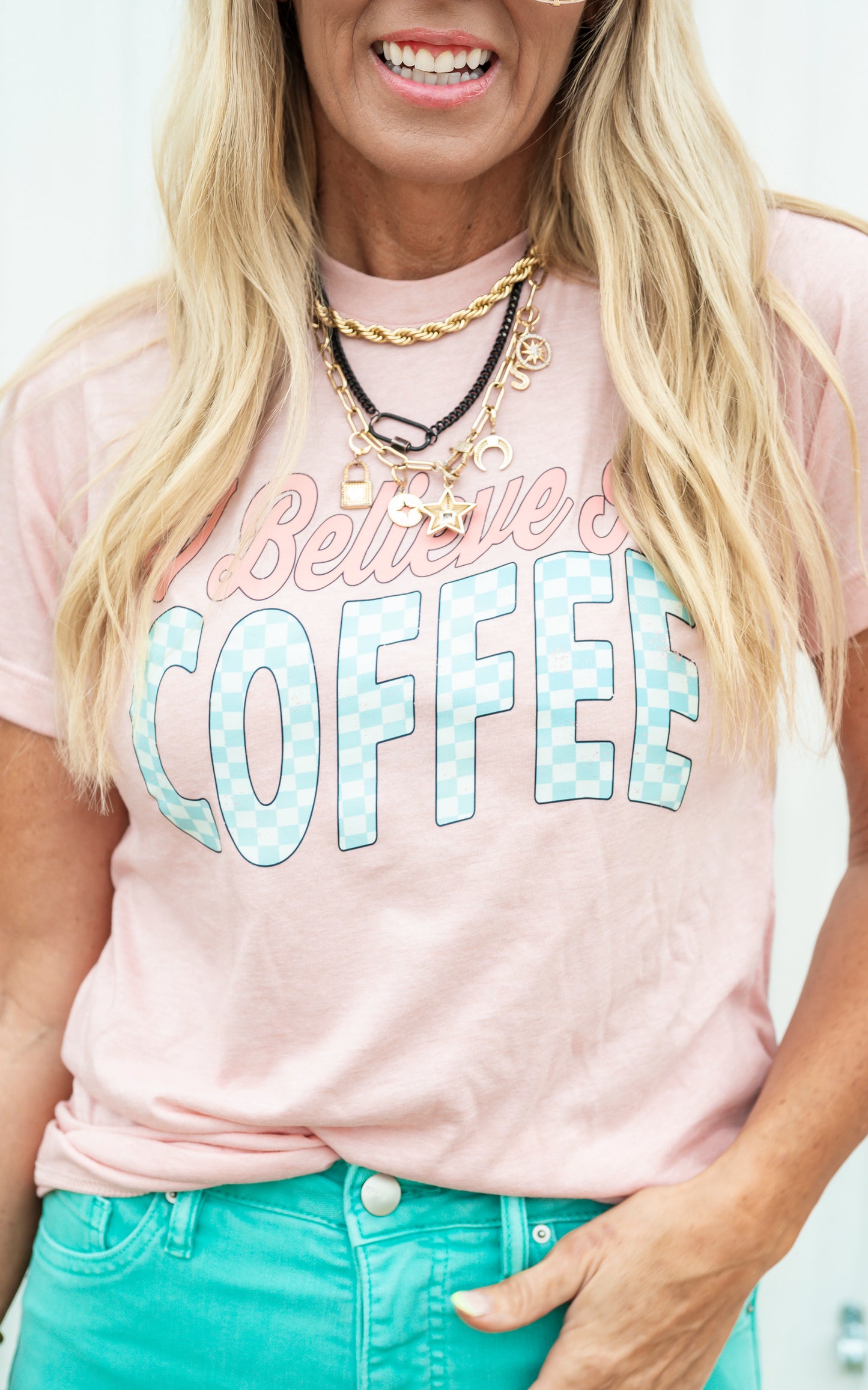 I Believe in Coffee Graphic T-shirt