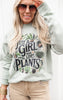 Just a Girl Who Loves Plants Graphic Crewneck Sweatshirt