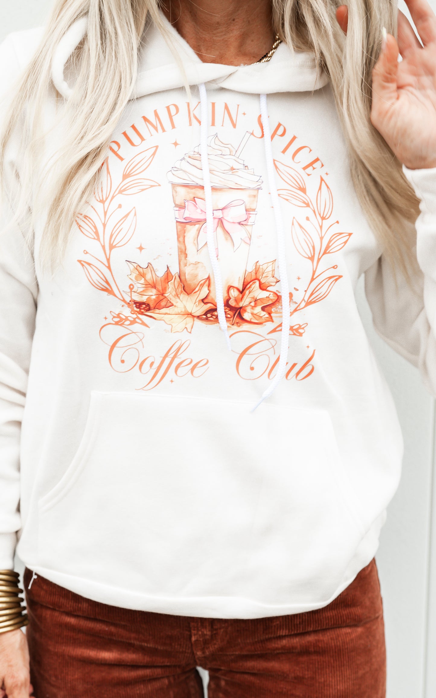 Pumpkin Spice Coffee Club Graphic Hoodie*