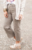 Latte RFM Crop Chloe Tummy Support Wide Leg Denim Jeans