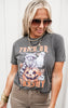 Trick or Trashy Garment Dyed Graphic T-shirt