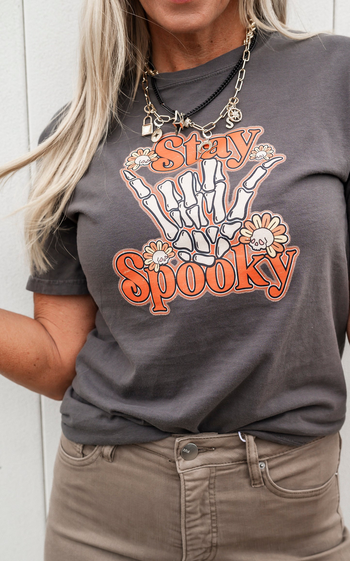 Stay Spooky Season Garment Dyed Graphic T-shirt