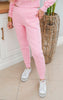 MONO B Candy Pink Quilted Joggers