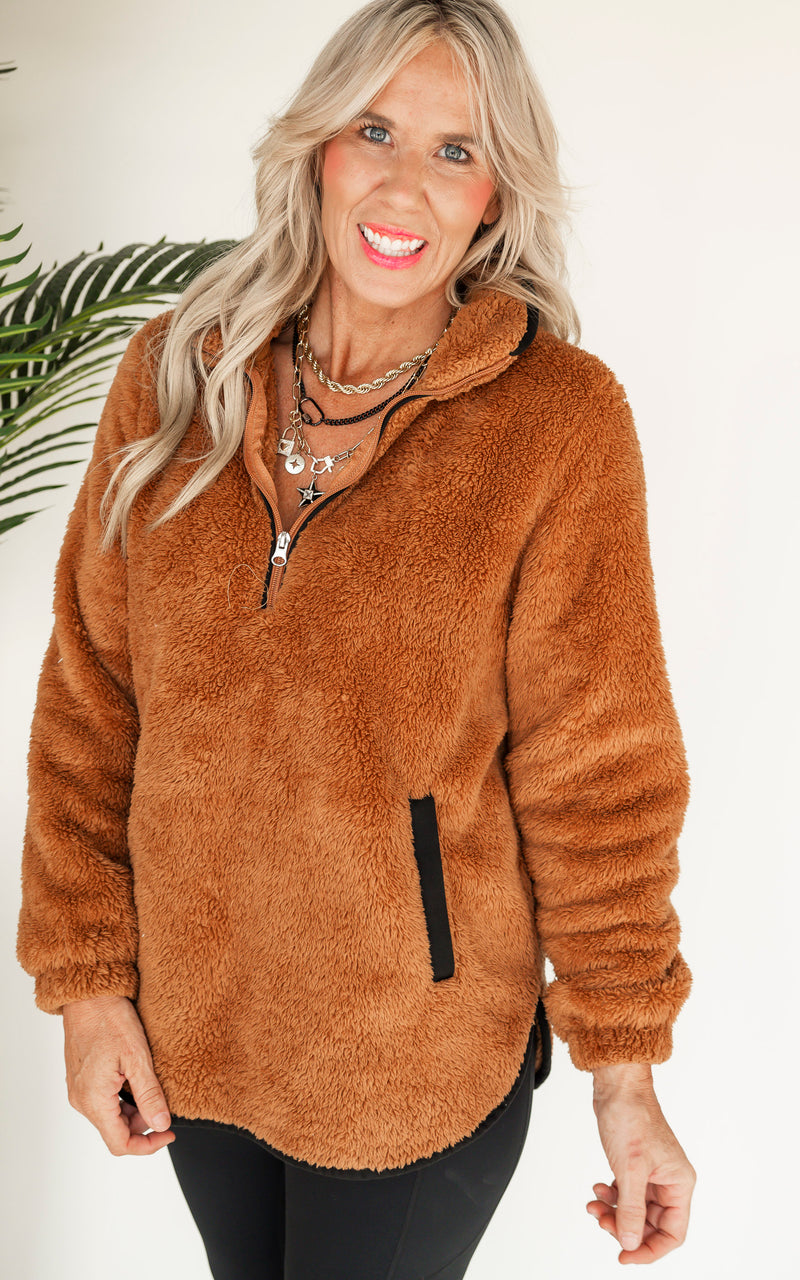 The Teddy Sherpa Pullover by Salty Wave