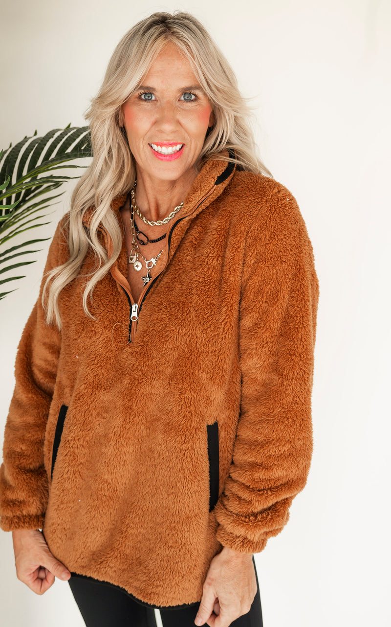 The Teddy Sherpa Pullover by Salty Wave