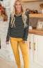 The Perfect Autumn Layering Stripe Long Sleeve Top