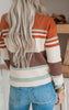 Cider Spice Striped Crewneck Sweater