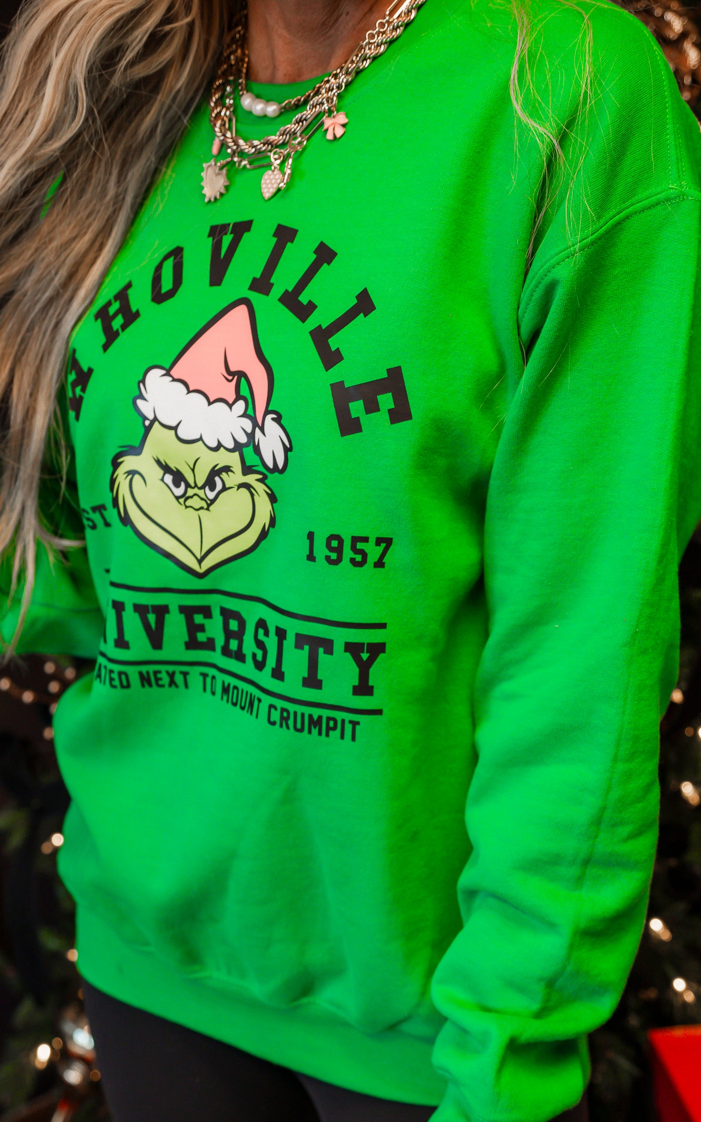 Whoville University Graphic Crewneck Sweatshirt