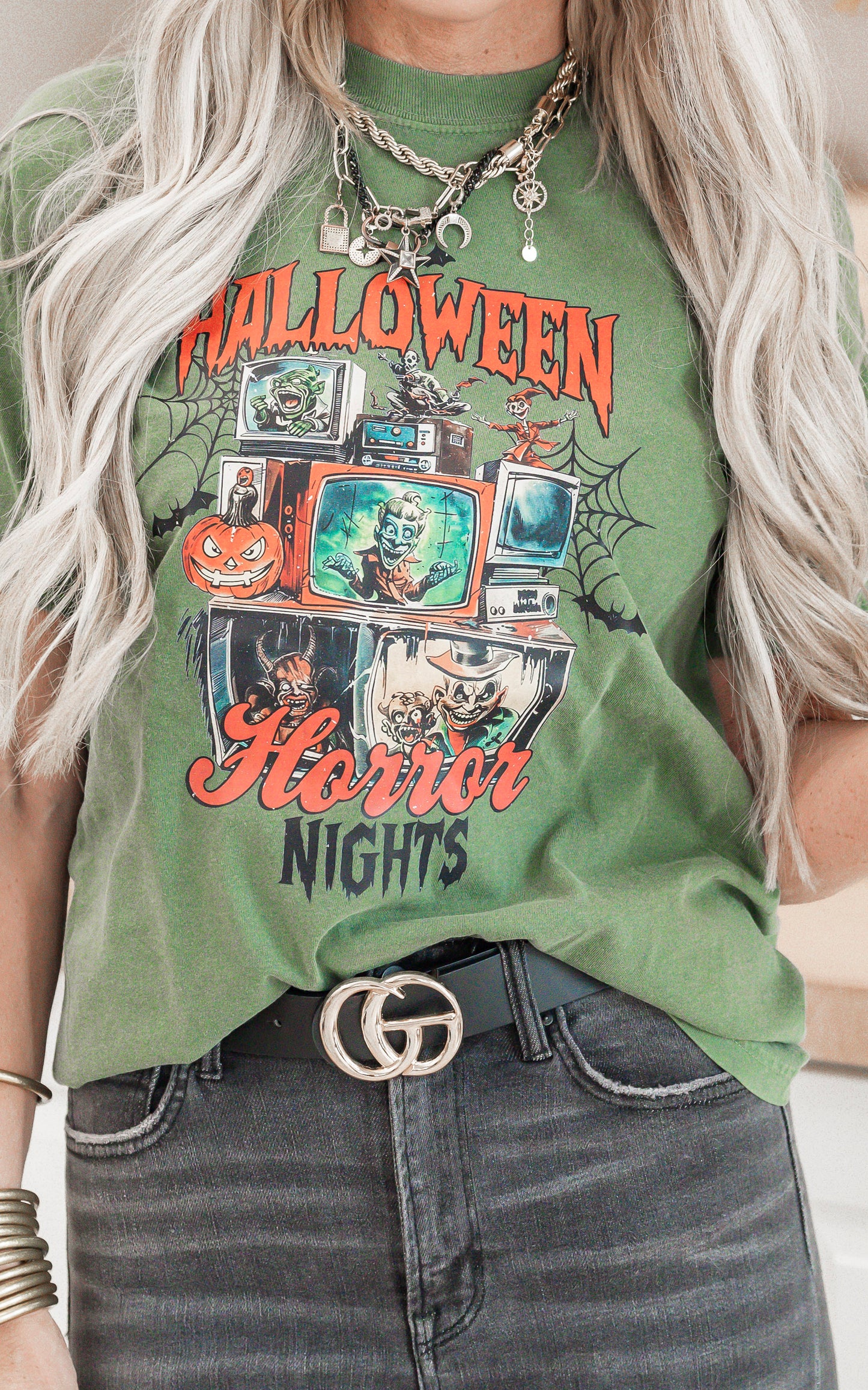 Halloween Horror Nights Garment Dyed Graphic T-shirt