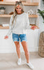 The Magic Rigid High Rise Button Front Distressed Denim Shorts | Judy Blue (REG/CURVY)