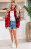 Buffalo Plaid Sherpa Comfy Jacket