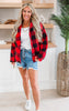 Buffalo Plaid Sherpa Comfy Jacket