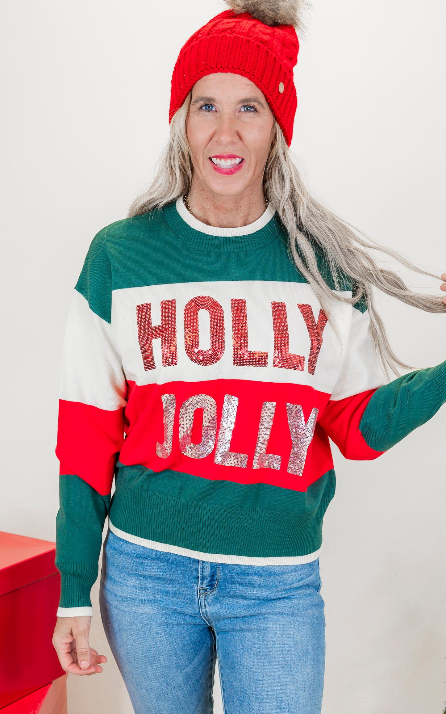 Holly Jolly Sequin Sweater