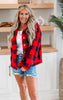 Buffalo Plaid Sherpa Comfy Jacket