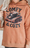 Cuddle Up Comfy & Cozy Cognac Side Slit Hoodie