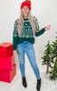 Christmas Oh Christmas Hunter Green Sweater Top