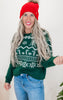 Christmas Oh Christmas Hunter Green Sweater Top