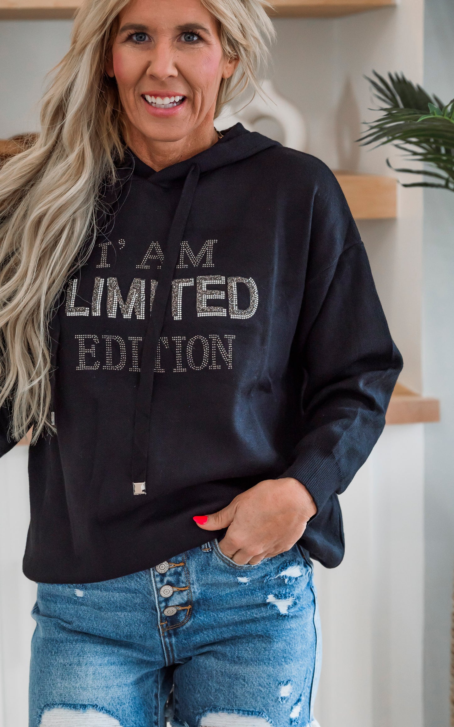 I Am Limited Edition Soft Knitted Hoodie Sweater