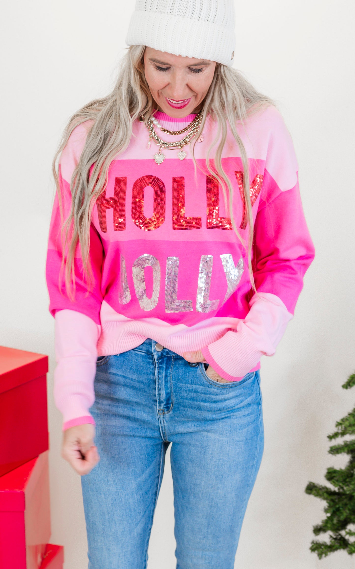 Holly Jolly Sequin Sweater