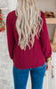 Basic Wine Long Sleeve Top