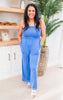 MONO B Blue Sleeveless Jumpsuit