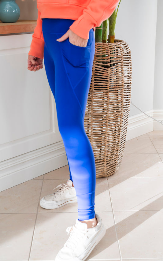 MONO B PETITE Tapered Band Essential Solid Leggings