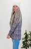 Forever Favorite Plaid Cardigan in Charcoal Brown #5 | Salty Wave**Start Ship Date: Nov 29th