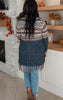 Fringe Hem Tribal Sweater Cardigan