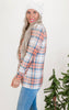 Forever Favorite Plaid Cardigan in Orange Blue Cream #4 | Salty Wave**Start Ship Date: Nov 29th