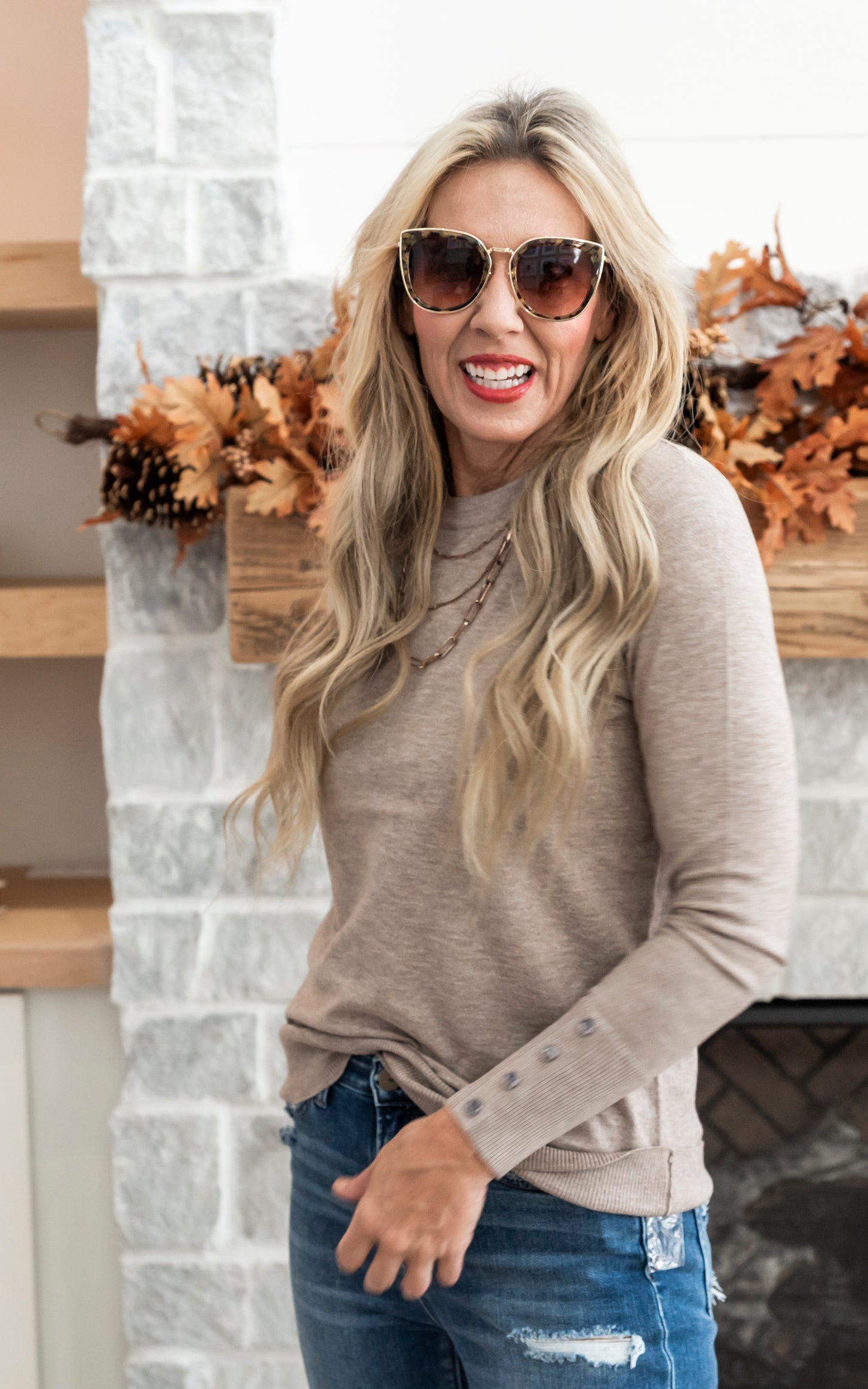 Mocha sweater long sleeve 