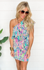 Do It Anyway One Shoulder Floral Dress