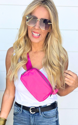 BHB DOORBUSTER: Sara's Everywhere Belt Bag - Hot Pink