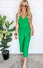 Green with Envy Cropped Jumpsuit