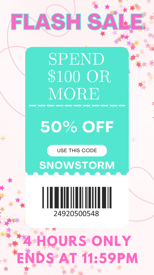 SPEND $100 Take 50% off ends 11:59pm cst
