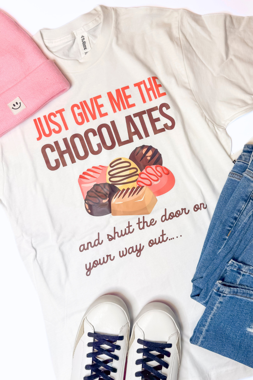 Just Give Me the Chocolates Graphic T-shirt