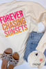 Forever Chasing Sunsets Pigment Dyed Graphic Sweatshirt