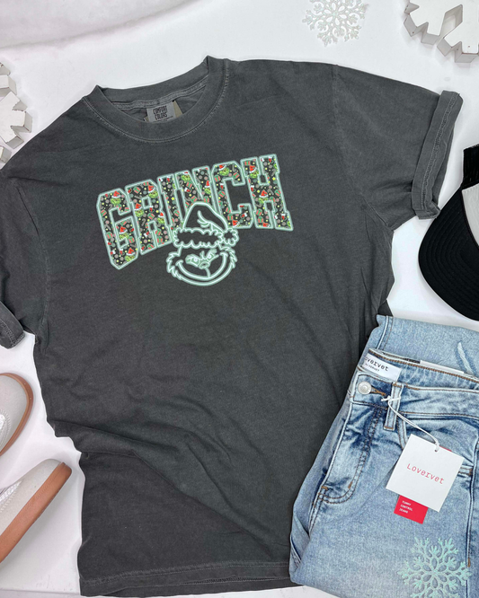 Resting Merry Face Holiday Garment Graphic T-shirt | Comfort Colors *DEAL*