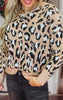 Leopard Open Back Sweater**