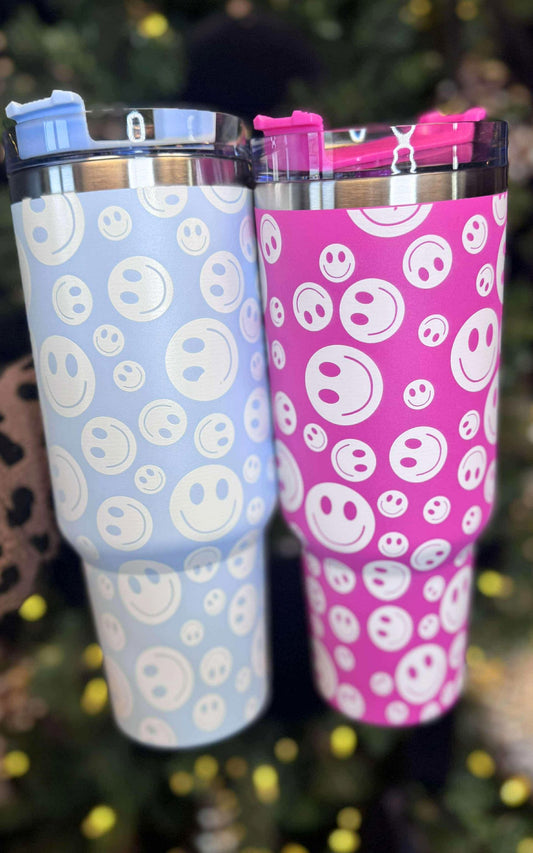 Happy Face 40oz Tumbler